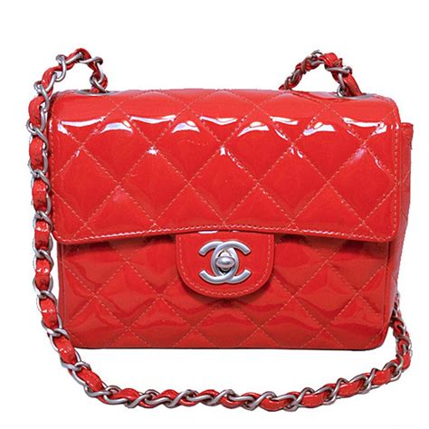 chanel patent leather mini bag